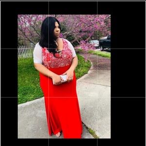 Plus size prom dress